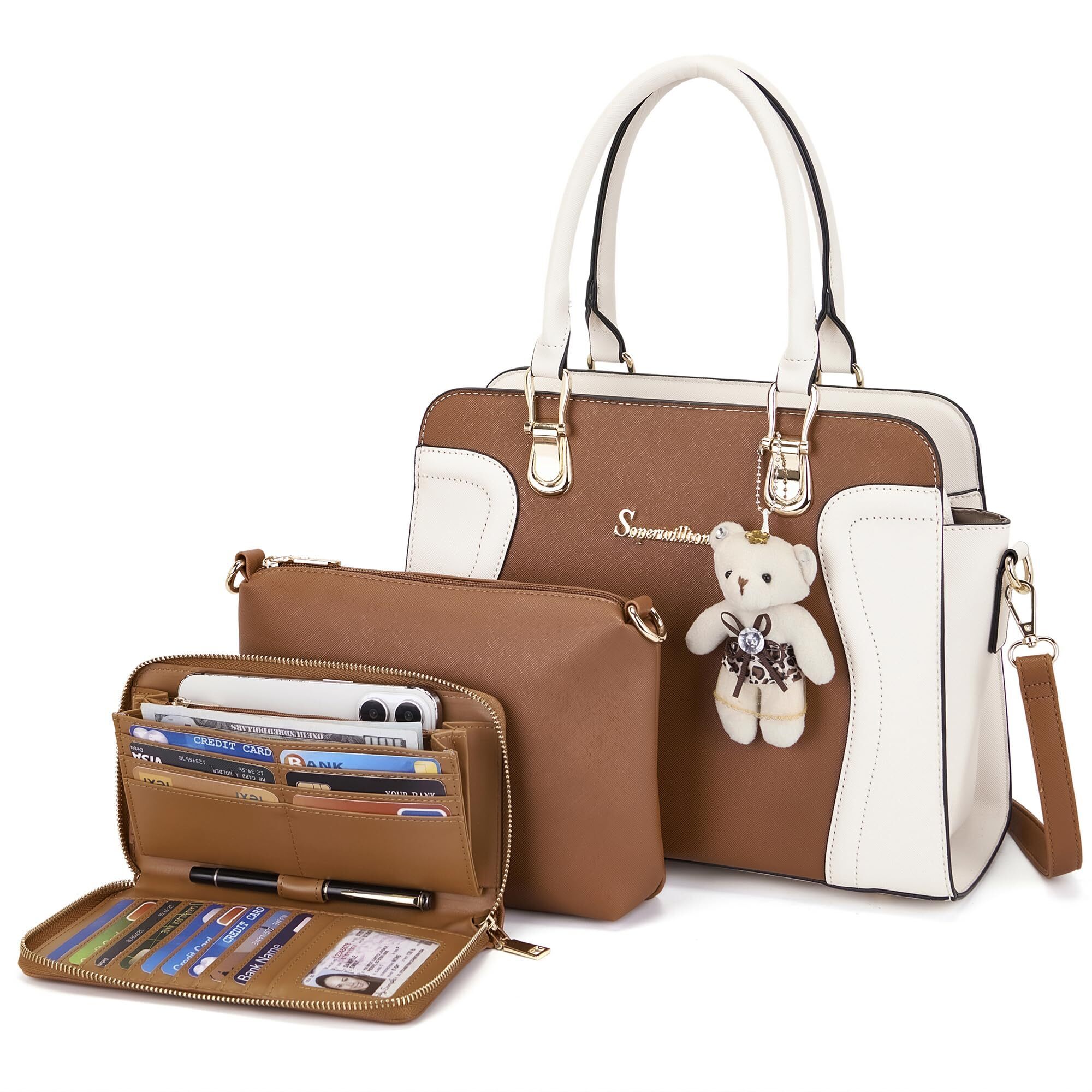 9429 Purses Crossbody Shoulder Handbags Top Handle Satchel Tote Bag Wallet